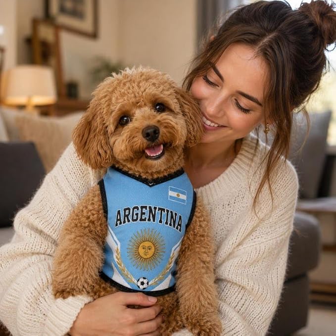 V-DECORPARKS Personalized Pet Soccer Jersey Custom Name Number Dog Cat Football - Image 2