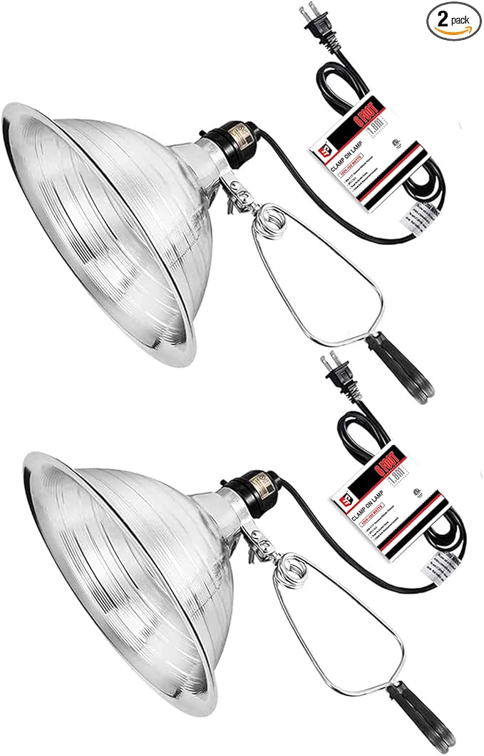 EP Clamp Lamp Light with Detachable 8.5 Inch Aluminum Reflector, 150 Watt E26 by ENERGYPRO