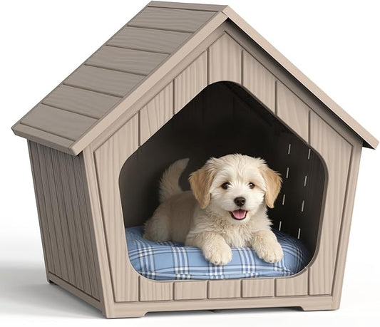 Indoor Dog House for Puppy, Durable Small Dog House Outdoor, Waterproof and by GYMHILL