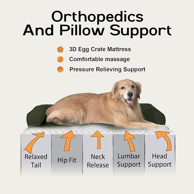 Large Dog Bed Orthopedic Washable - Image 3