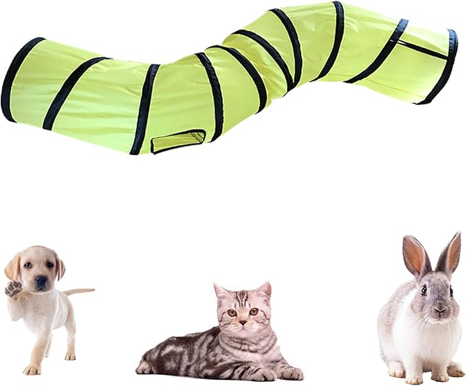 iCAGY Cat Tunnel for Indoor Cats Interactive, Rabbit Tunnel Toys, Pet Toys Play - Image 3