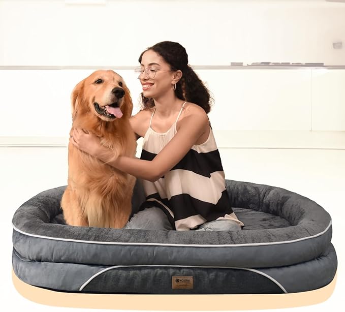 Orthopedic Dog Bed for Extra Large Dogs, XL Waterproof Dog Bed - Image 2
