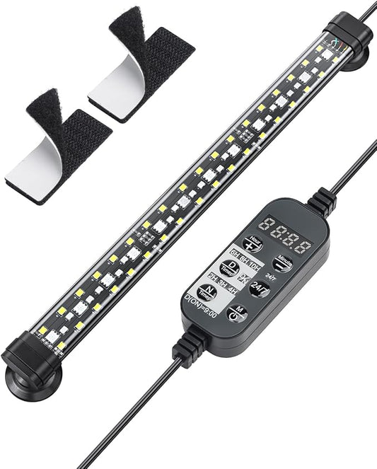 Pawfly 6.5 W Aquarium LED Light 12 Inch 24/7 Fish Tank Light by Pawfly