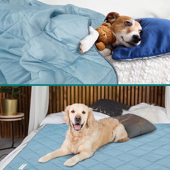 PetAmi Premium Cooling Dog Blanket | Lightweight Fluffy Pet Throw Blanket Bed - Image 3