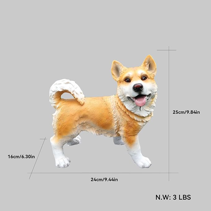 Corgi Dog Garden Statue - Image 4