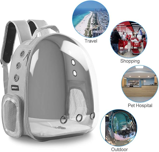Cat Backpack Carrier, Pet Backpack, Breathable Cat Dog Space Capsule Backpack - Image 5