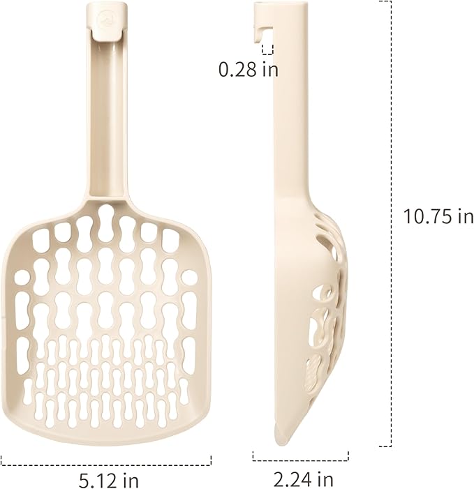 Lady N Cat Litter Scoop for Clumping Litter, Dual-Size 8-Shaped Holes for Fast - Image 6