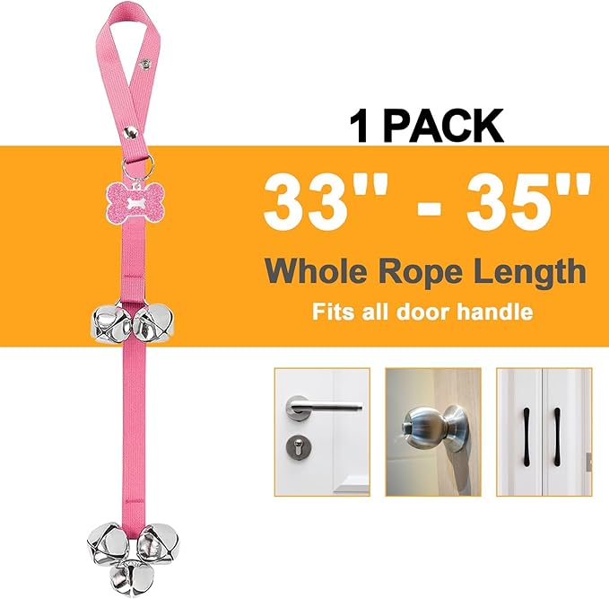 Dog Bells, Puppy Potty Training Bell Dog Doorbell Potty Train Dog Bell - Image 6