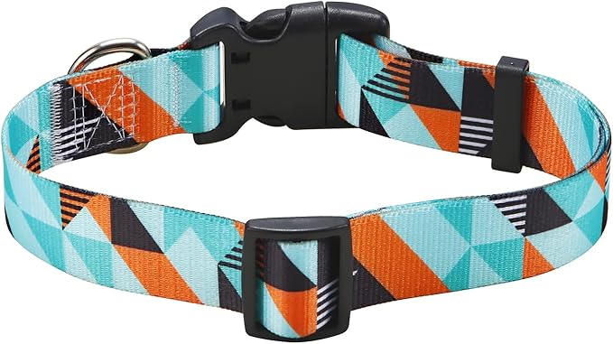 Mihqy Dog Collar with Bohemia Floral Tribal Geometric Patterns - Image 2