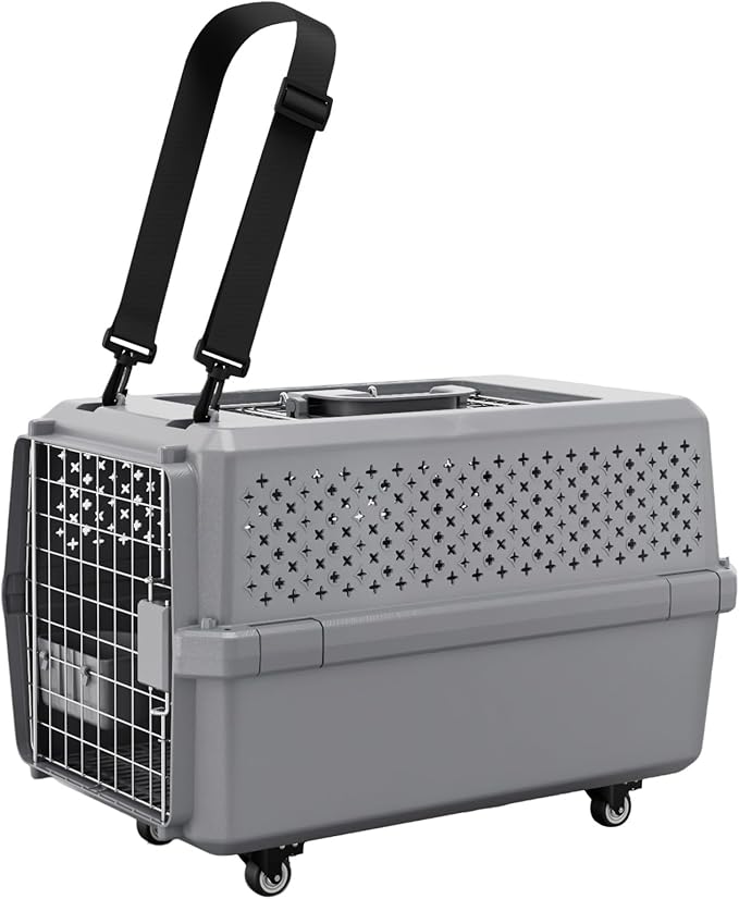 RIZZARI Pets Spree Travel Carrier:Rolling Hard-Sided Dog Carrier by RIZZARI