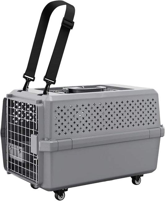 RIZZARI Pets Spree Travel Carrier:Rolling Hard-Sided Dog Carrier by RIZZARI