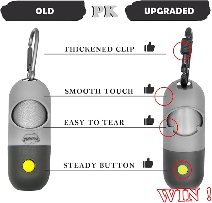 Dog Poop Bags Holder with LED Flashlight|Pet Waste Bags Dispenser - Image 3