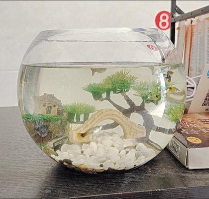 AWXZOM Small Japanese Fish Tank Decorations Set, Suitable - Image 5