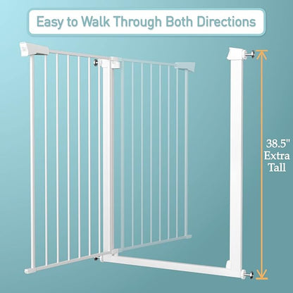 Fairy Baby 24.5"-29.5" Inch Narrow Baby Gate, Metal Safety Child Gate Auto Close - Image 9