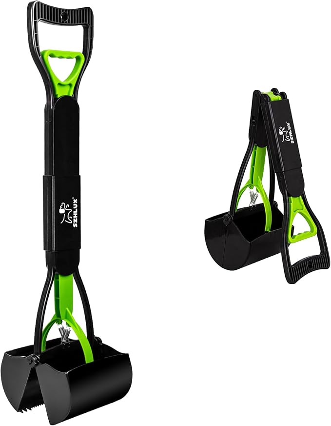 SZHLUX 28" Pooper Scooper, Foldable Dog Pooper Scooper by SZHLUX