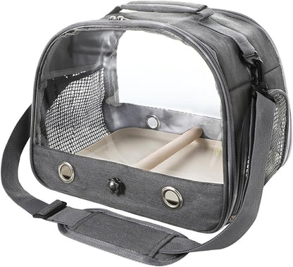 Small Bird Travel Carrier Cage Portable Bird Parrot Parakeet Cockatiel Travel - Image 2