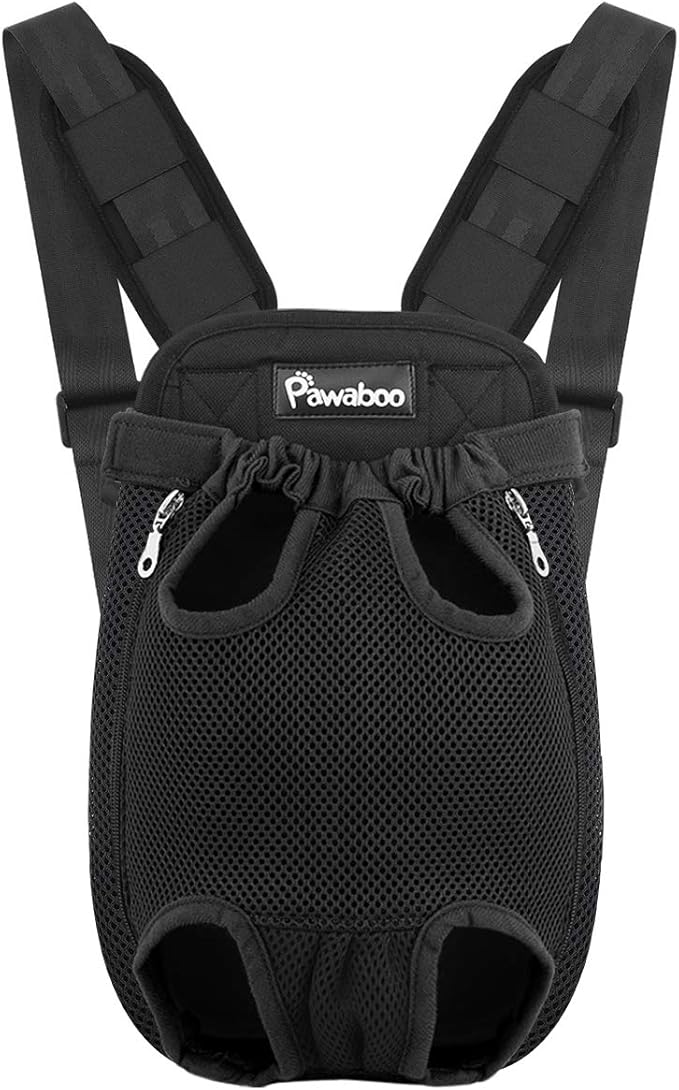 Pawaboo Adjustable Dog Carrier Backpack, Pet Front Cat Carrier Bag by Pawaboo
