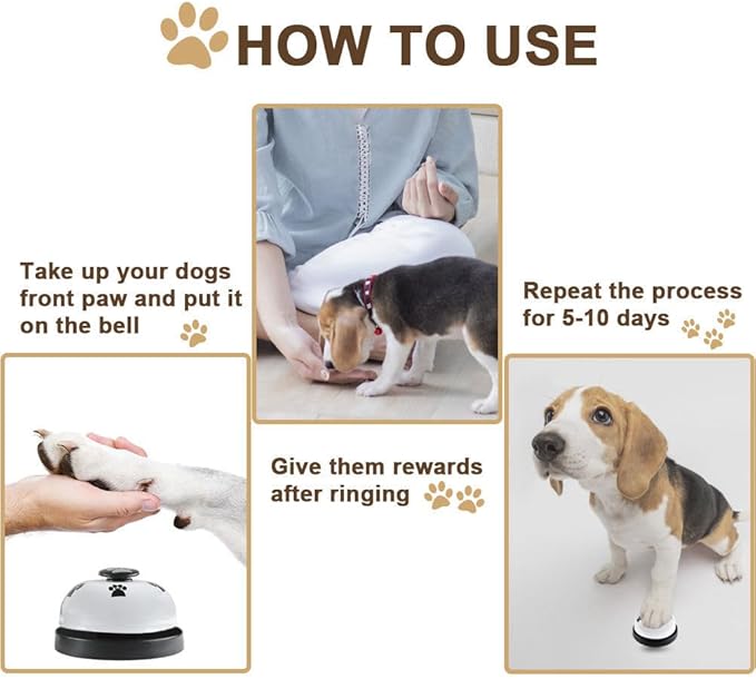 2 Pack Dog Door Bells, Dog Doorbell to go Outside Puppy Train Bell - Image 6