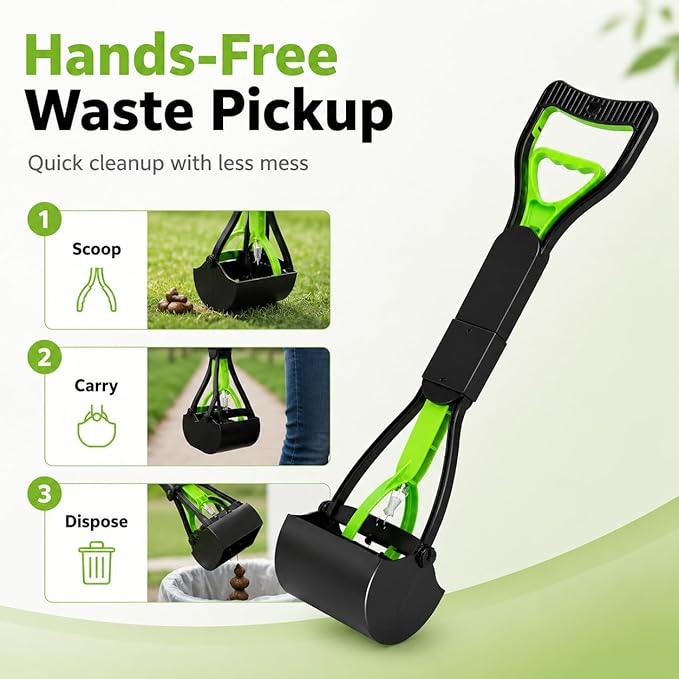 Portable Pooper Scooper for Dogs & Cats – Long Handle, Lightweight, Durable - Image 3