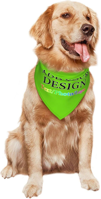 Custom Pet Scarf with Name Personalized Dog Bandanas Add Your Own Picture Image - Image 2