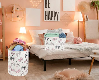 Essme Rectangular Pink Basket, Storage Box, Mother's Day Basket, Storage - Image 2