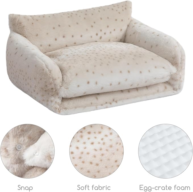 Hollypet Cat Bed Fluffy Plush Multifunctional Double-Layer Machine Washable - Image 5