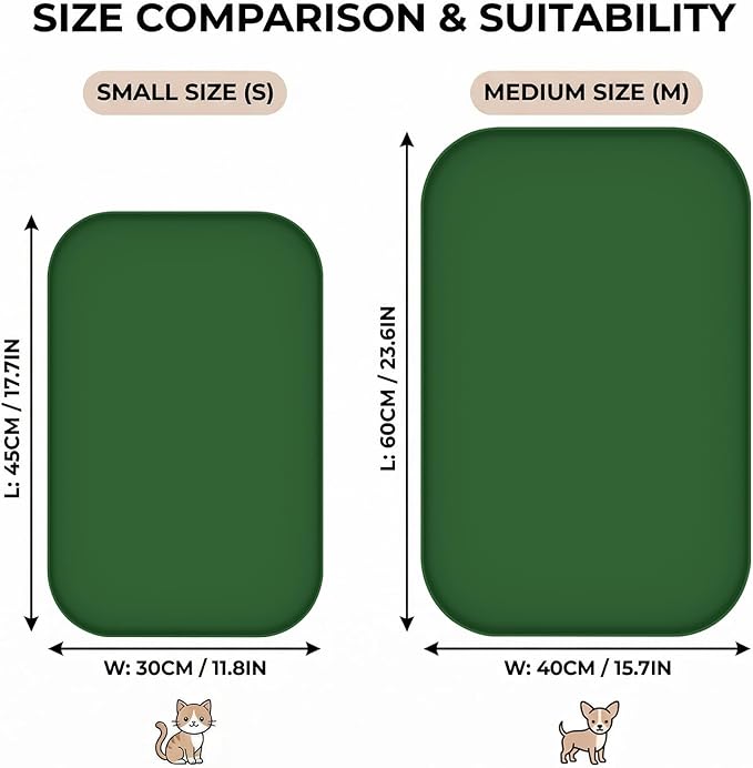 BLESWIN Non-Slip Silicone Dog Food Mat - Image 2