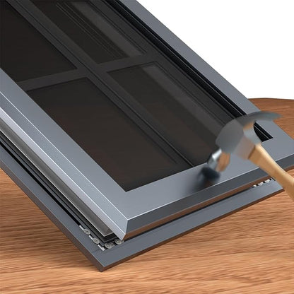 Aluminum French Large Dog Door, Strong Double Magnetic Flaps, - Image 3