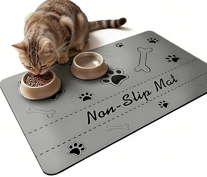 Pet Feeding Mat Dog Food Mat Placemats Non Slip Absorbent - Image 6