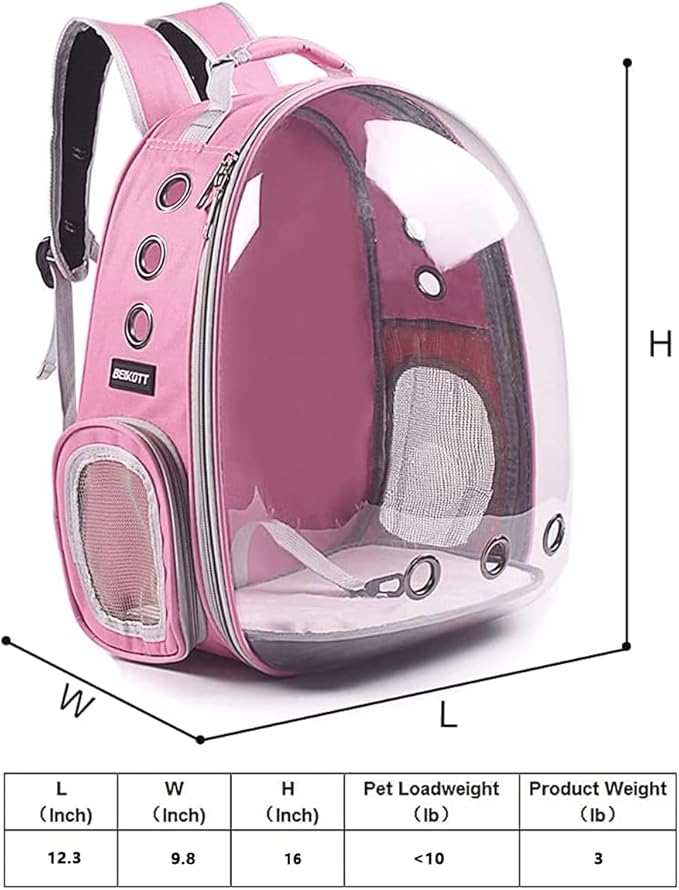 Cat Backpack Carrier, Pet Backpack, Breathable Cat Dog Space Capsule Backpack - Image 6