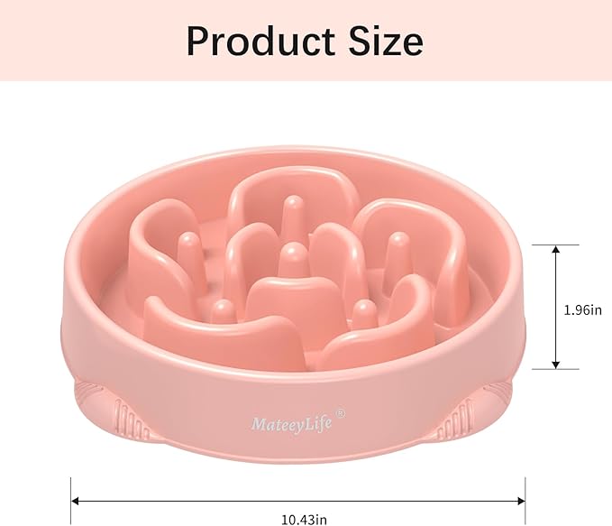 MateeyLife Large Slow Feeder Dog Bowls 2PCS, Anti-Choking Puzzle Dog Food Bowls - Image 3