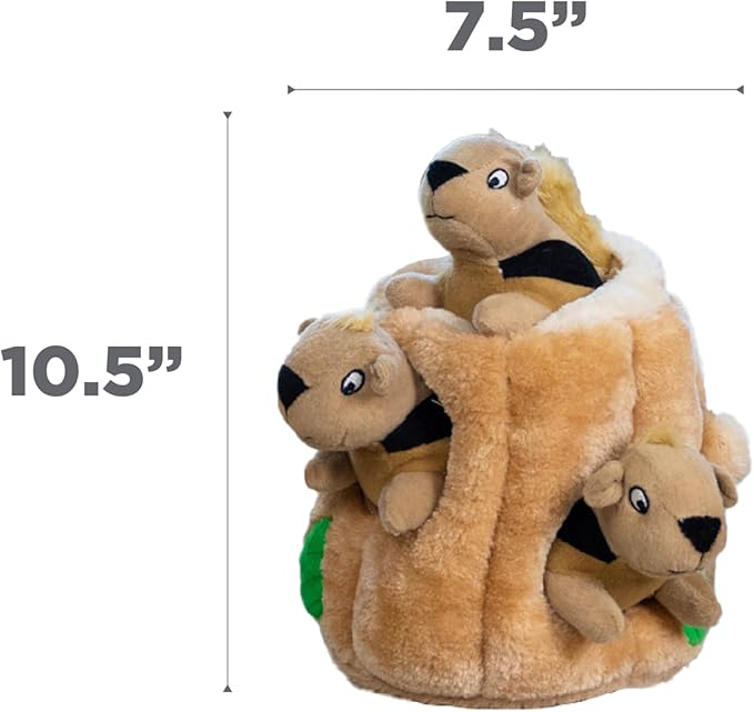 Outward Hound Hide-A-Squirrel Dog Toy – Interactive 2‑in‑1 Plush Puzzle - Image 8