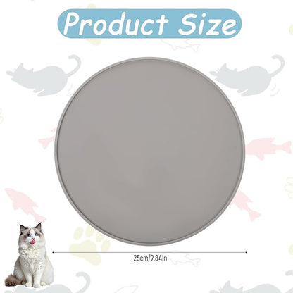 Silicone Pet Food Mat, Waterproof Nonslip Feeding Bowl Mat - Image 2