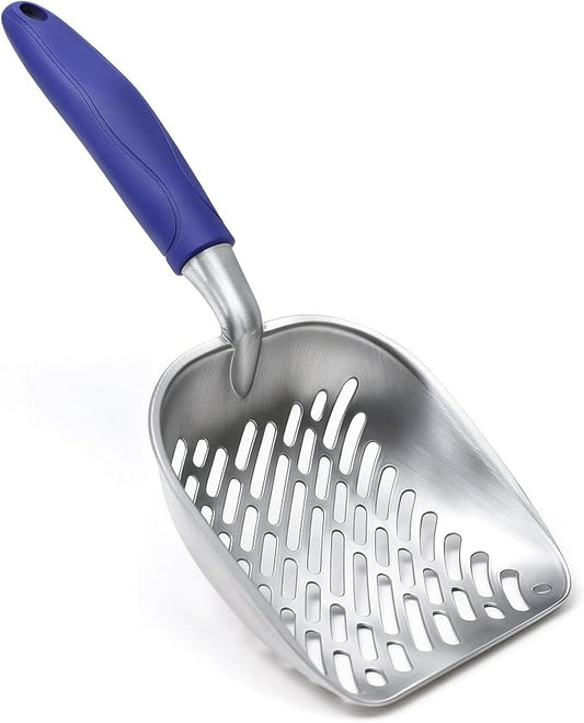 Cat Litter Scoop, Large Long Handle Kitty Metal Scooper, Heavy Duty Aluminum by Unknown