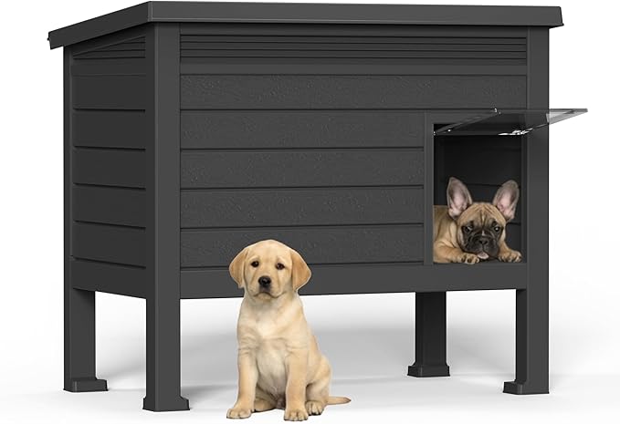 DRATO Indoor & Outdoor Resin Dog House by DRATOprovidesawarmandcozy