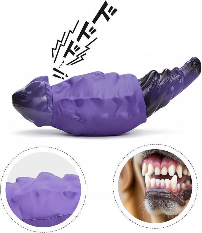 Dog Chew Toys for Aggressive Chewers, Indestructible Lizard Shape Tough Dog Toy - Image 7