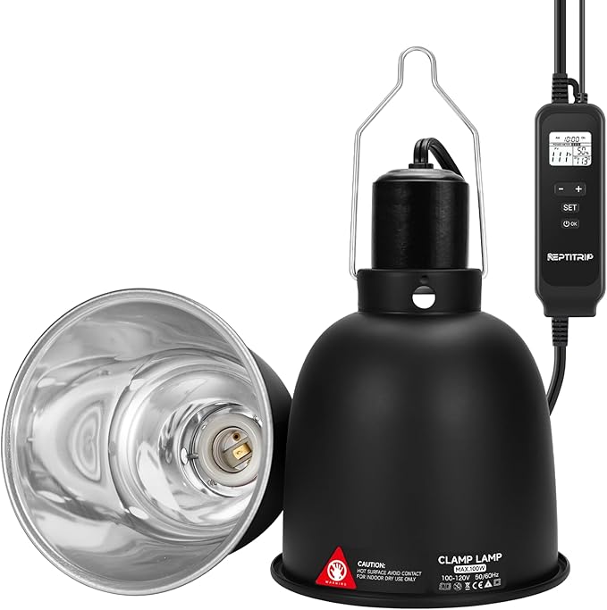 REPTITRIP 5.5" Reptile Heat Lamp Fixture by REPTITRIP