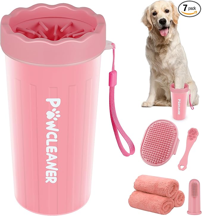 Professional 7 in 1 Dog Paw Cleaner by Comotech