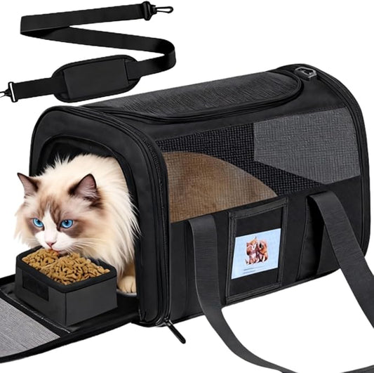 Soft Cat Carrier for Pets Up to 25 lbs, Cat Pet Travel Bag by Unknown