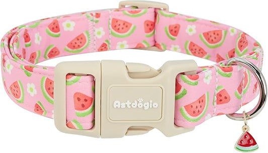 Pink Dog Collar with Watermelon by Unknown
