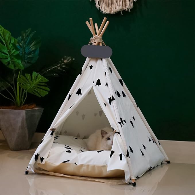 Pet Teepee Tent for Dogs & Cats Dog Bed - Image 3