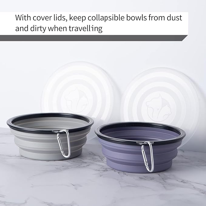 SLSON Dog Bowls Pet Collapsible Bowl - Image 2