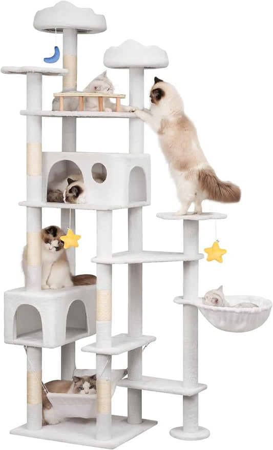 Meecal 79in Tall Cat Tower for Heavy Duty Big Cats, Large Cat Tree by Meecal
