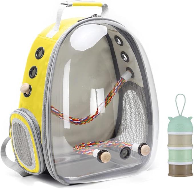 Bird Traval Carrier Cage, Vet Transport School Bag by halinfer