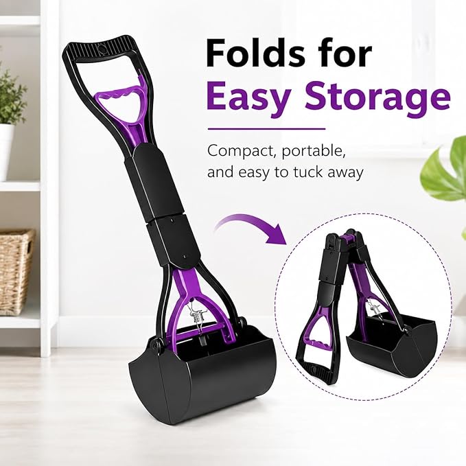 Portable Pooper Scooper for Dogs & Cats – Long Handle, Lightweight, Durable - Image 3
