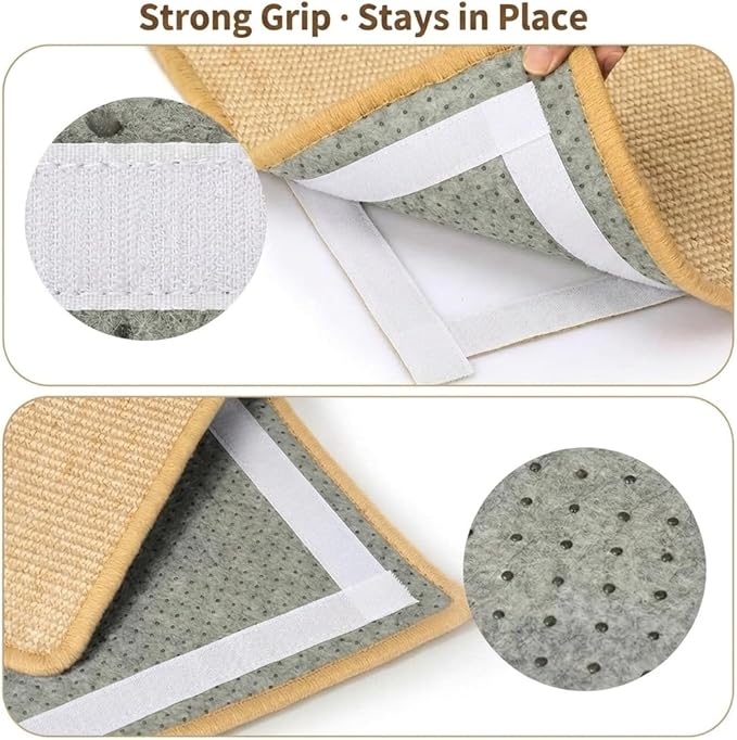 Cat Scratcher Mat, 23.6 X 15.7 Inch, Natural Sisal Cat Scratching Mat - Image 4