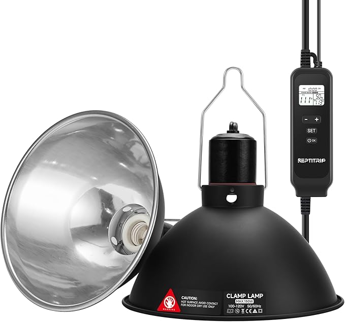 REPTITRIP 8.5" Reptile Heat Lamp Fixture by REPTITRIP