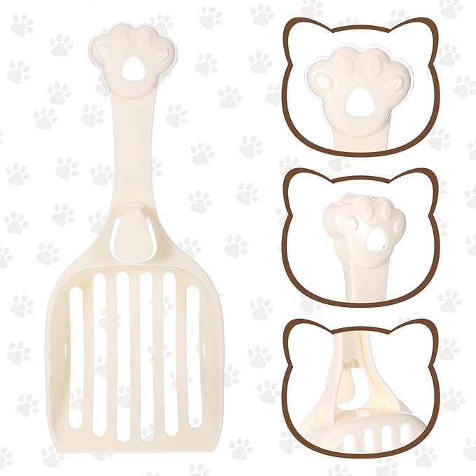COMNICO Cat Litter Scoop, Durable Plastic Kitty Litter Sifter Scooper - Image 4