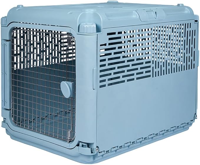 Sport PET Plastic Kennels Rolling Plastic Wire Door Travel Dog Crate, by SportPetDesigns