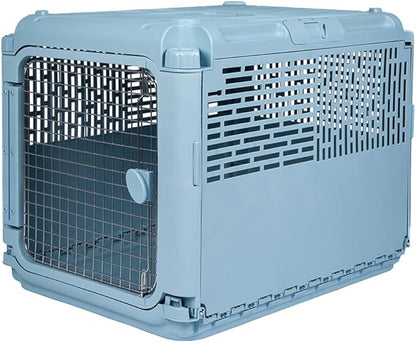 Sport PET Plastic Kennels Rolling Plastic Wire Door Travel Dog Crate, by SportPetDesigns